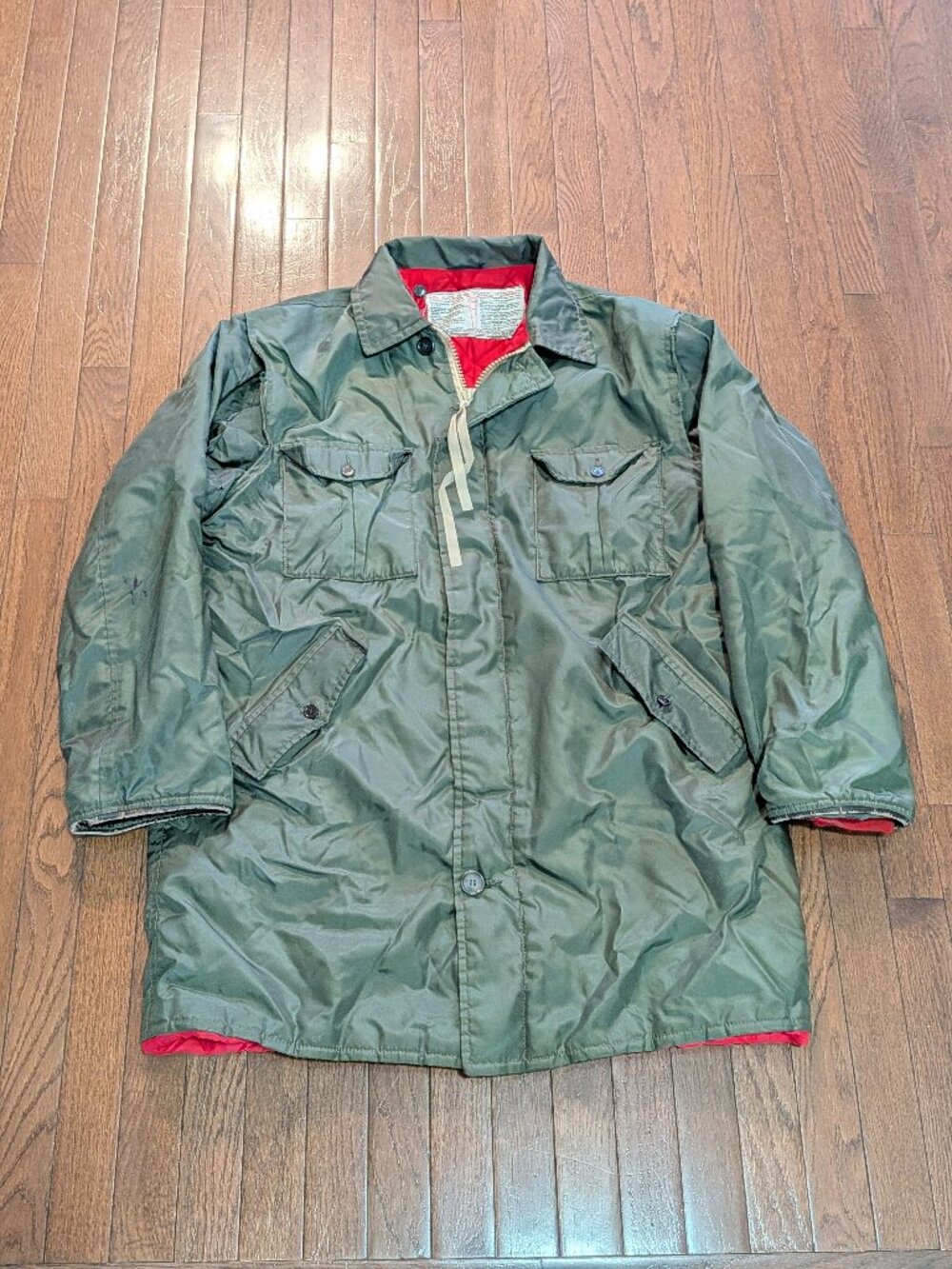 60's RCAF Evin Telescopic Sleeve Flight Jacket Made in Canada - Size XL